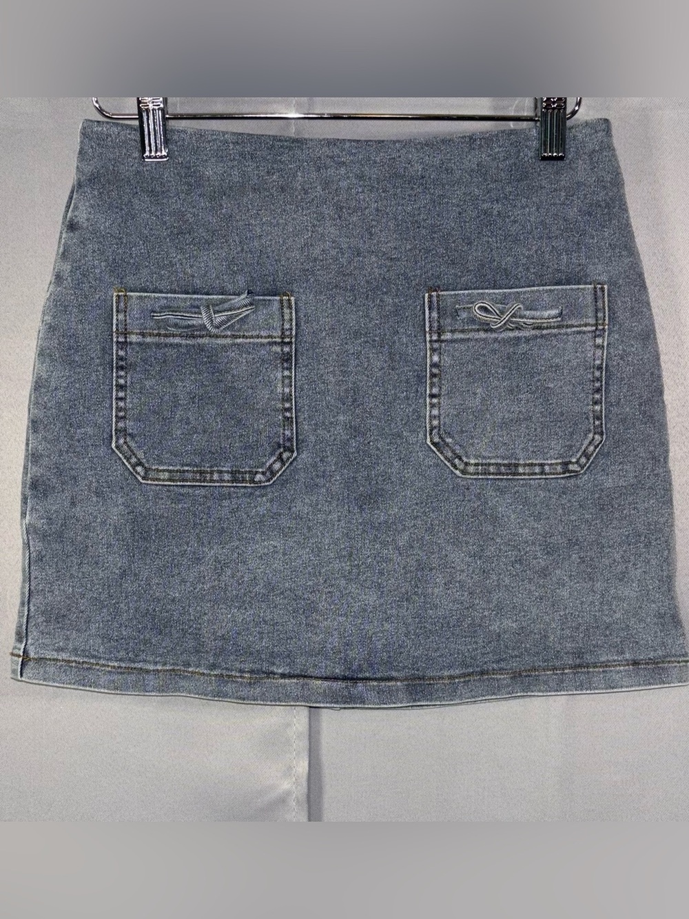 NWT Mainstrip Denim Skort Size Small Light Wash Mini Skirt Shorts MSRP $58